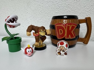 5 FIGURAS NINTENDO MARIO BROS DONKEY KONG PLANTA CARNÍVORA TODO OFICIAL NINTENDO