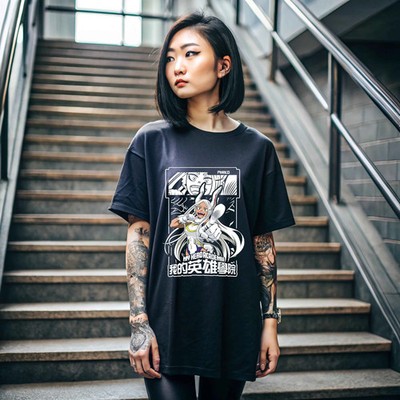 Anime Rabbit Hero Mirko Rumi Usagiyama Miruko Black T Shirt
