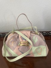 Vintage Sharif Pastels Snake Skin Handbag w/shoulder and hand held straps