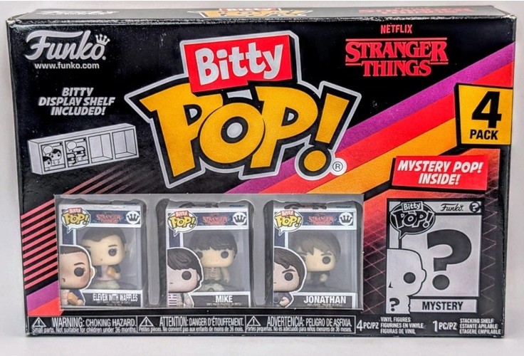 Funko Bitty Pop! Stranger Things Eleven w/Eggos, Mike, Jonathan, Mystery Chase