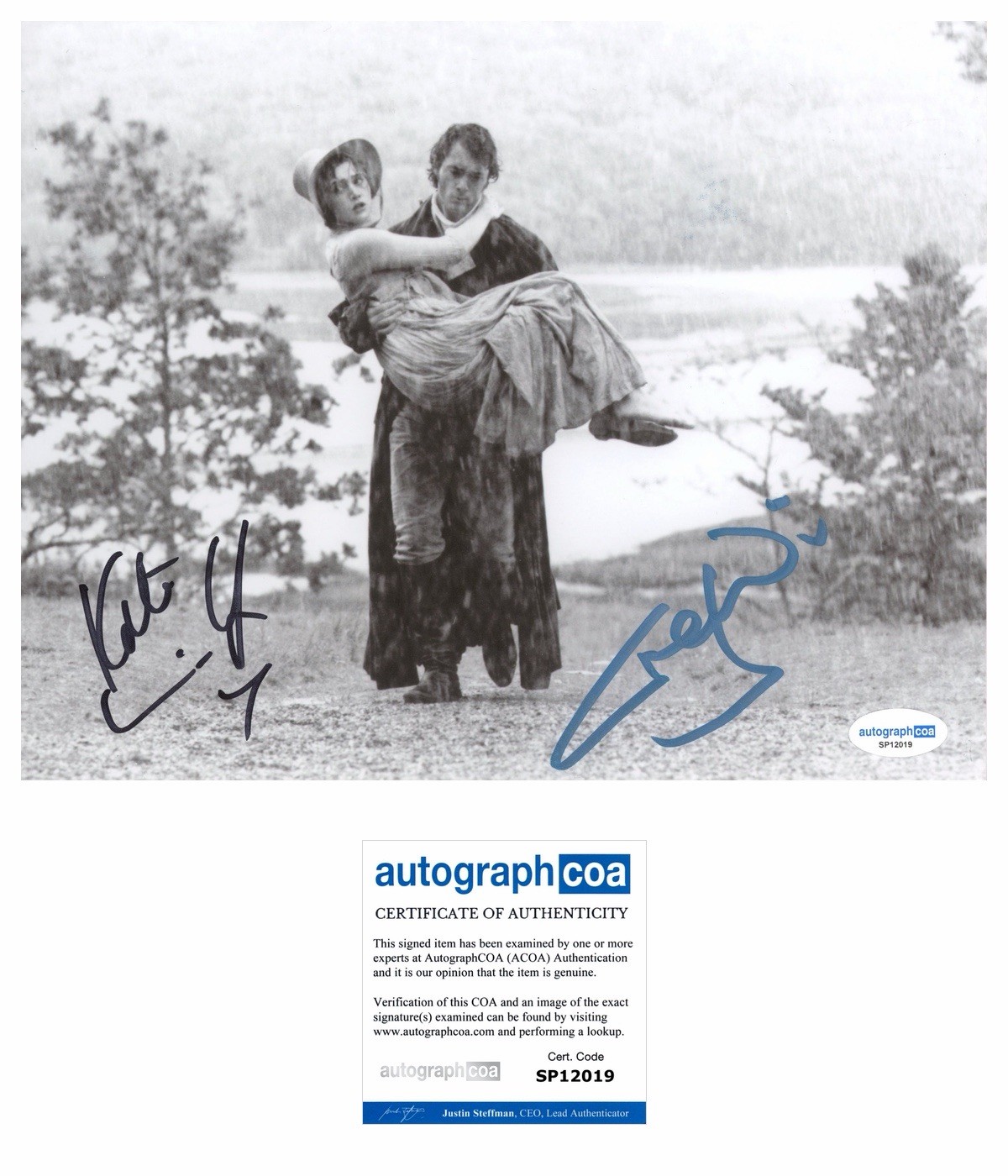 Kate Winslet & Greg Wise “Sense And Sensibility” AUTOGRAPH Signed 10x8 ACOA
