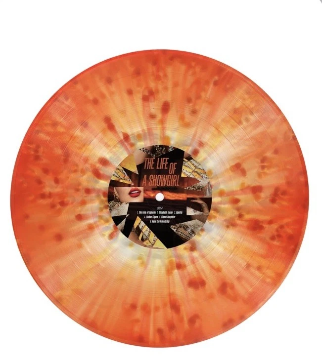 Taylor Swift The Life of a Showgirl Transparent / Orange / Magenta Vinyl PRESALE - Image 2 of 4