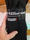 XL Under Armour Men's HeatGear TRAINER 4-Pack Socks BLACK  SIZE 13-16. B2 — photo 2