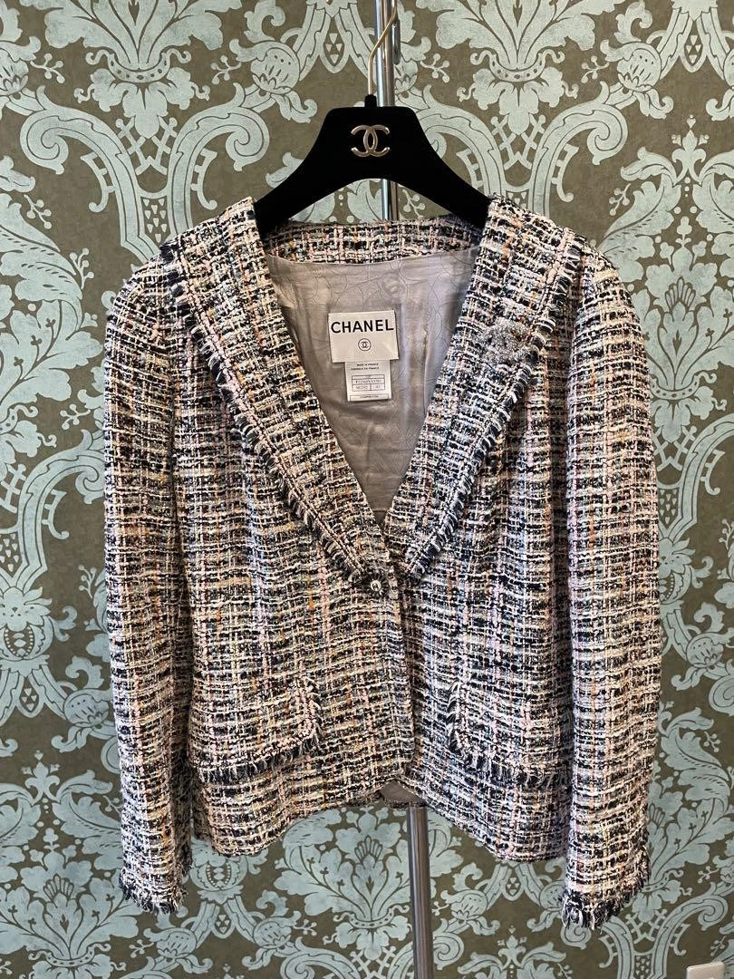 Chanel Abbigliamento Primaverile Giacca Tweed Misto Ingresso Cerimonia Laurea