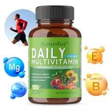 Daily Multivitamin Men Energy Brain Heart Health Bone Strength Muscle Function