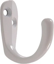 Hillman Clothes Hooks 852279 White 2PACK Hardware Closet/Door/Cabinet Storage