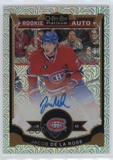 2015-16 O-Pee-Chee Platinum Rookie Traxx 104/125 Jacob De La Rose #163 Auto z7j