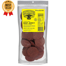 Double Eagle Beef Jerky Teriyaki Flavor 21 Oz Natural Wood Smoked 10g Protein