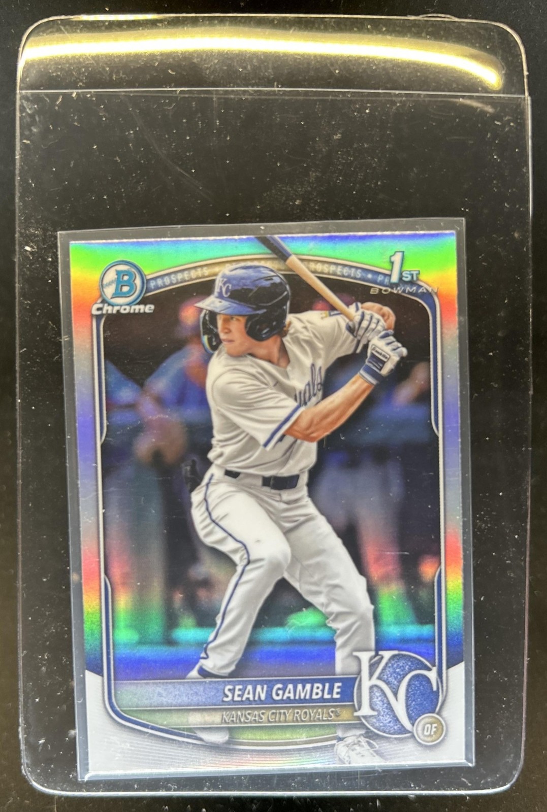 2025 Bowman Draft Sean Gamble Chrome Refractor 1st Prospect #BDC-178 Royals