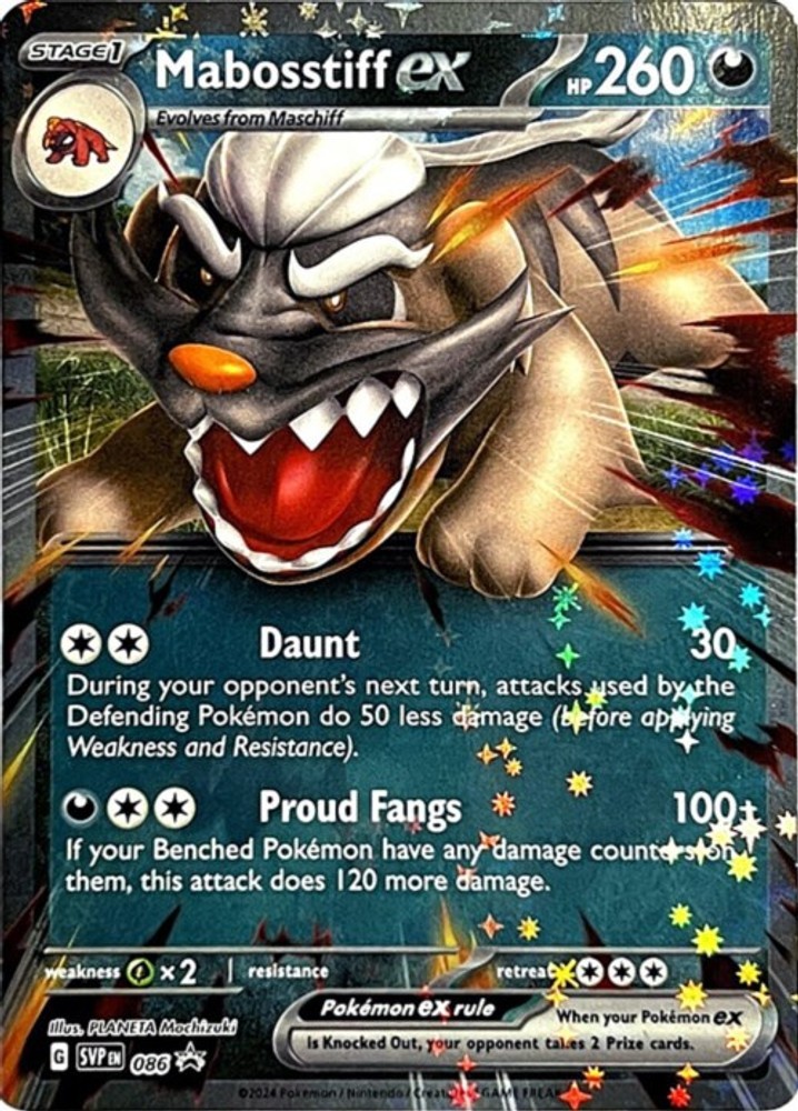 Mabosstiff ex Holofoil SV: Scarlet & Violet Promo Cards 086 NM Pokémon