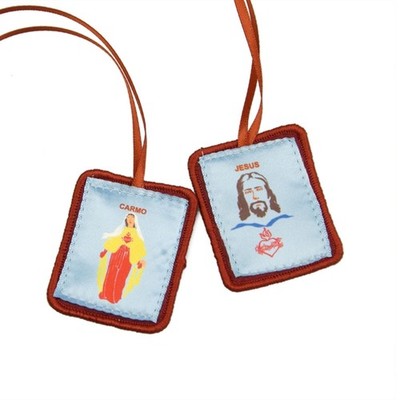 Catholic Red Scapular Necklace for Religious Celebration Spiritual Portective