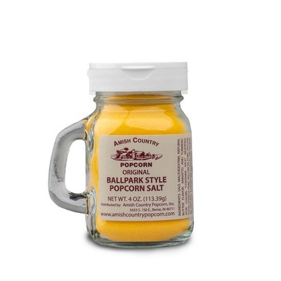 Amish Country Popcorn | Ballpark ButterSalt Popcorn Salt - 4 oz Jar | Old Fas...