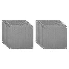 80mm/3.1" PC Fan Dust Mesh, 16 Pack PVC Computer Cooler Dust Filter, Black