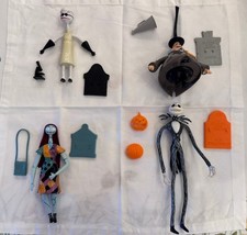 Nightmare Before Christmas (NBC) Set of 4 Figures 1993- Jack, Sally, Mayor, Dr.