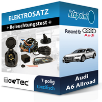 Towtec E-Satz 7Polig Fahrzeugspezifisch Passend für Audi A6 Allroad
