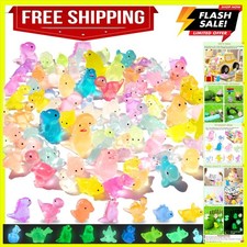 100PCS Luminous Mini Resin Dinosaur Tiny Animals Figures Glow in The Dark 3...