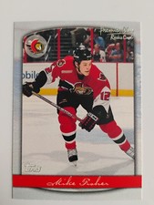 99 00 TOPPS PREMIER PLUS ROOKIE MIKE FISHER #113 SENATORS