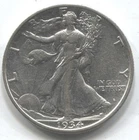 1934  WALKING LIBERTY HALF DOLLAR - 90% SILVER -LOT # 236