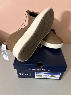 IZOD-Palmer Men's Size 9 Lace-Up-Brown Chukka Boots-1815298-New