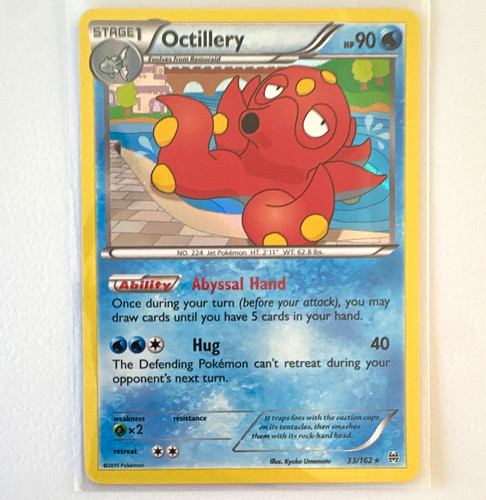The Pokémon Company Octillery 33/162 Breakthrough Holo Rare 2015 90HP English