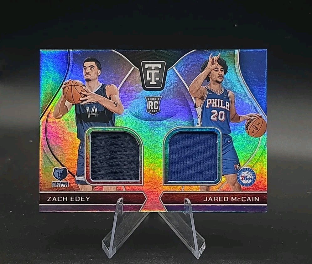 2024-25 Panini Totally Certified - Rookie Dual Swatches Zach Edey, Jared McCain
