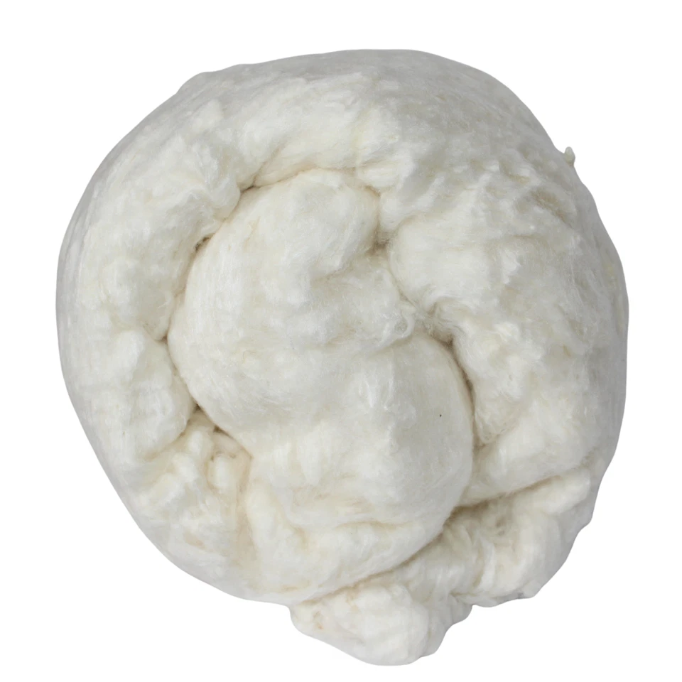 Fibra suelta de seda de morera | 36 oz - fibras de seda para hilar - fibras de seda Foto 2 de 4