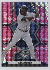 2022 Panini Mosaic Pink Camo Mosaic Prizm Akil Baddoo #129 1m8f
