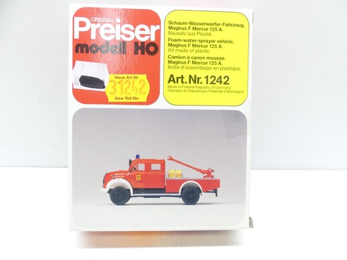 Preiser H0 31242 kit vehículo lanzador de agua, sin construir, NUEVO en EMBALAJE ORIGINAL #67855 | Zustand: Gebraucht