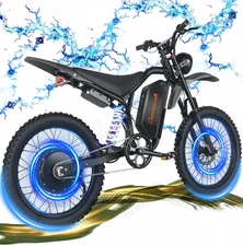 NFC Electric Dirt Bike Peak 6000W 60V 32AH Bicycle 60MPH Motorcycles Teens Adult