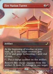 Fire Nation Turret (Borderless) #64 Rare - Avatar: The Last Airbender: Eternal-Legal MTG