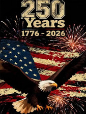 250 Years American Flag Diamond Art Kits for Adults,Eagle DIY 5D Diamond Paintin