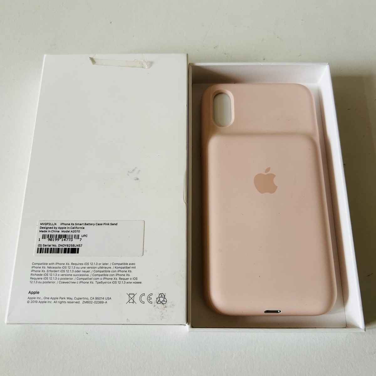 Apple Smart Battery Case for iPhone XS Max - Pink Sand for sale