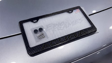 Black On Black Acura 100 Black Carbon Fiber License Plate Frame Premium