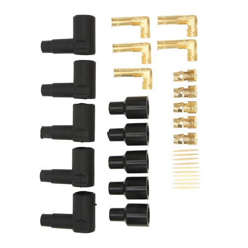 New 30PCS Spark Plug Coil Wire Boot Black Rubber Material Terminal Kit Fits For - Picture 16 of 23