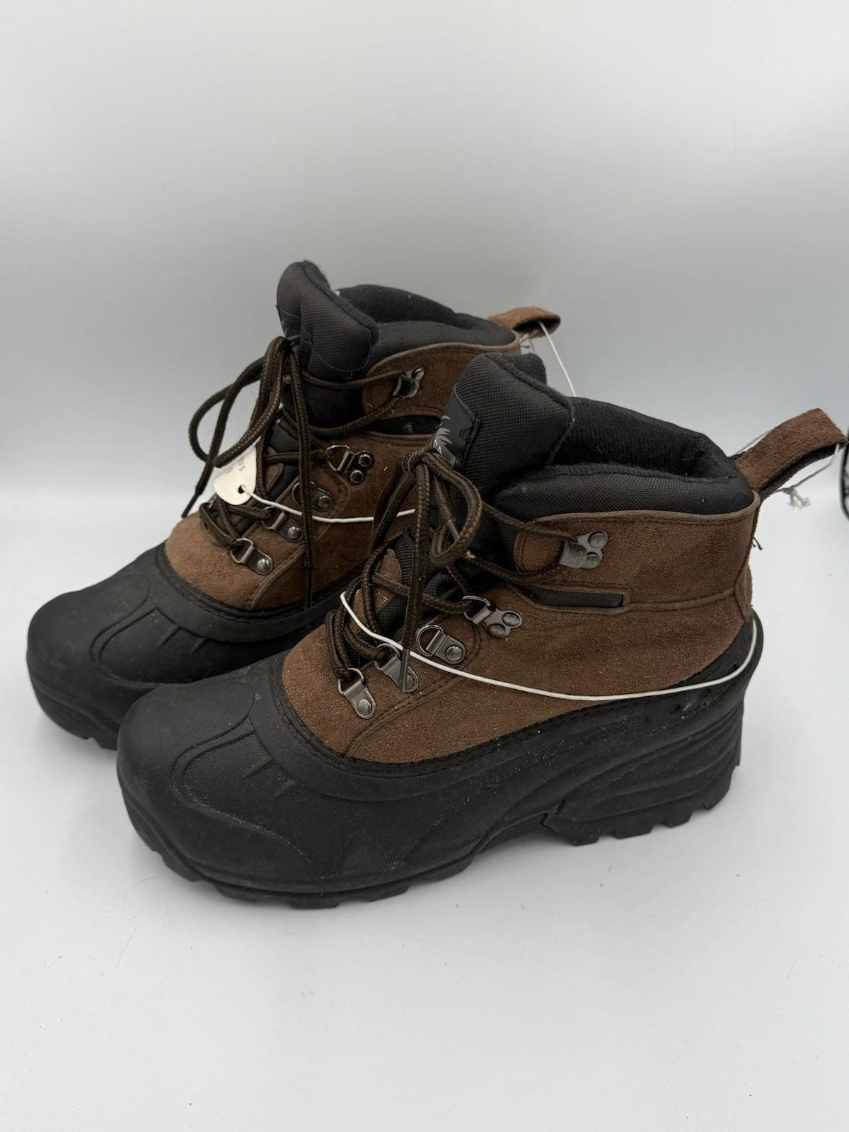 Itasca Windsor Thinsulate Winter Snow Boots Brown Leather Men's Size 9