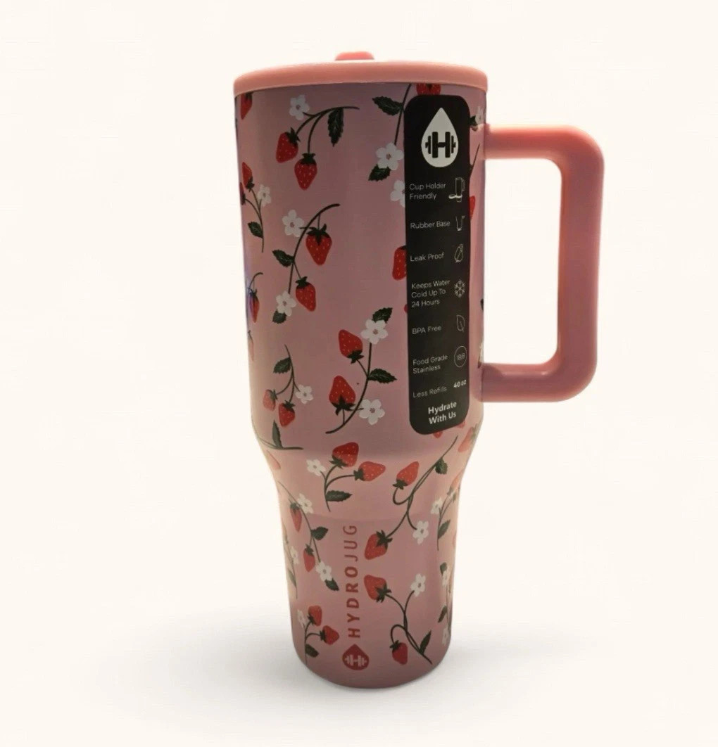 NEW IN USA ON HAND LIMITED EDITION Pink Strawberry 32oz Hydr
