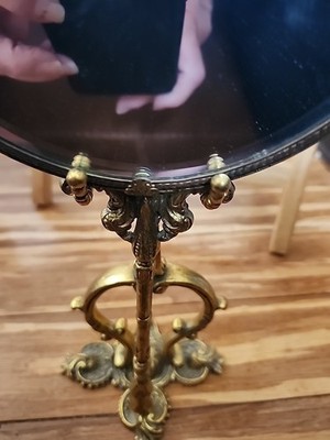 Victorian Mod-20th Century Vanity Brass Mirror. I Had To Replace Mirror