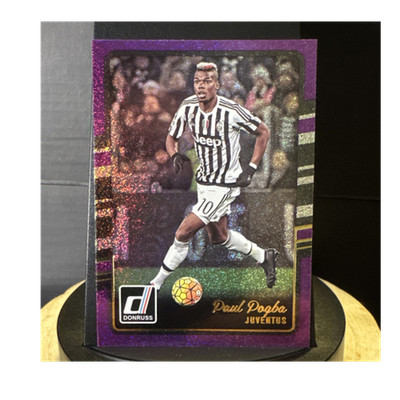 2016-17 Panini Donruss Paul Pogba #115 Juventus Purple Parallel Serie A