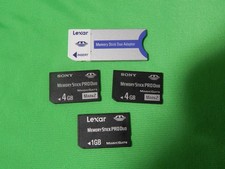Lexar 4GB Memory Stick Pro Duo  adapter  Sony memory Stick PRO Duo 4GB Mark2