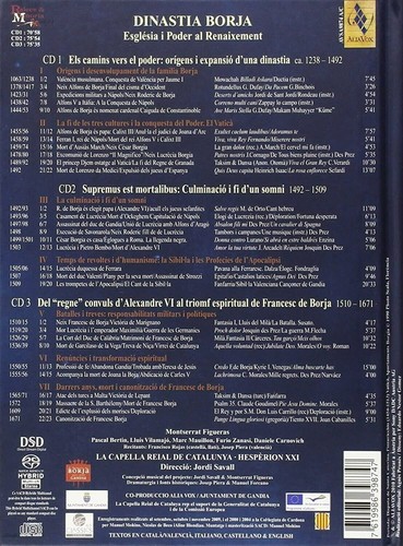 Jordi Savall: Hesperion: "Dinastia Borja:" 2 SACD Hybrid+Book AVSA9874 SS [Q - Picture 2 of 2