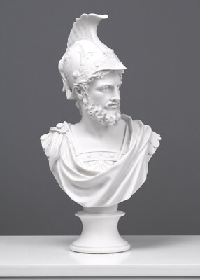 Ajax The Great Bust Statue - Greater Aias Büste - Made in Europe (16in/41cm)