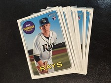 2018 Heritage High Number 543 Ryan Yarbrough 10 count Rookie Card lot Rays