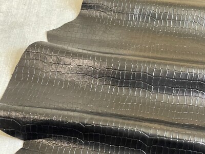 LEDERFELLE, Felle, SCHWARZES KROKODIL SY560 A