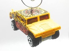 Christmas Ornament for Hummer Humvee Yellow Africa Theme Cheetah Print