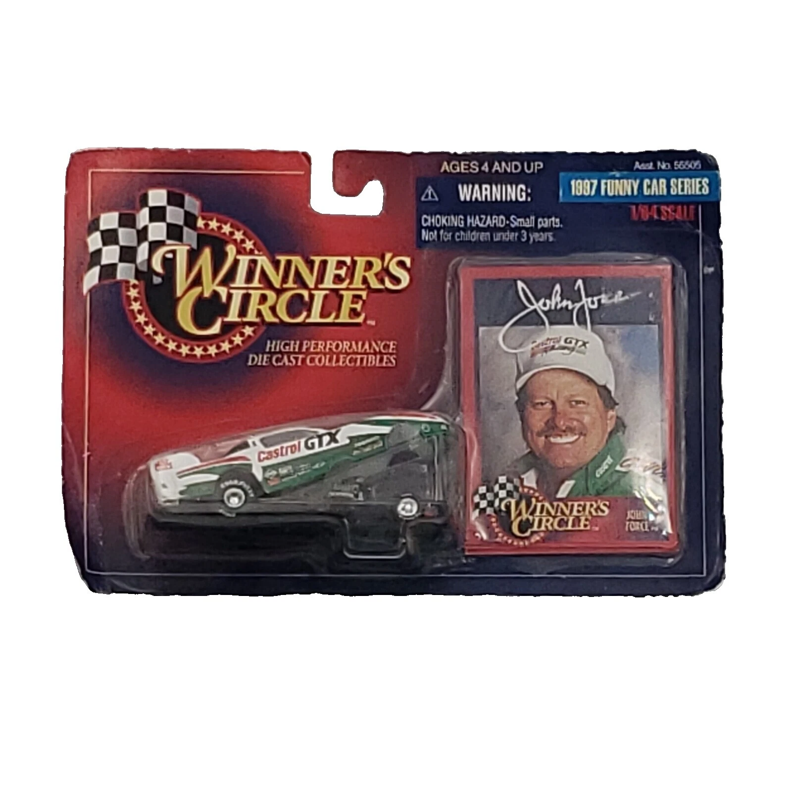 John Force Chevrolet autos de carrera diecast escala 1:64