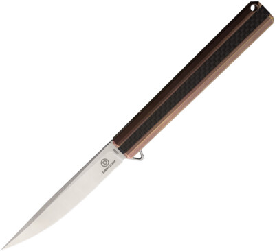 Defcon Framelock Bronze/Black Carbon Fiber/Titanium Folding M390 Knife 93891