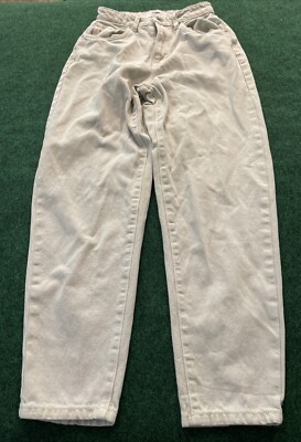 Cotton On Beige Denim High Rise Tapered Slouch Mom Jeans