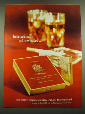1968 Dunhill International Cigarettes Advertisement