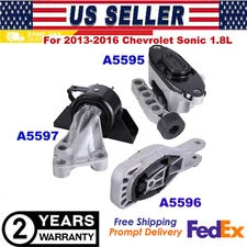 For 2013-2016 Chevrolet Sonic 1.8L AUTO Motor & Transmission Mount Set 3PCS