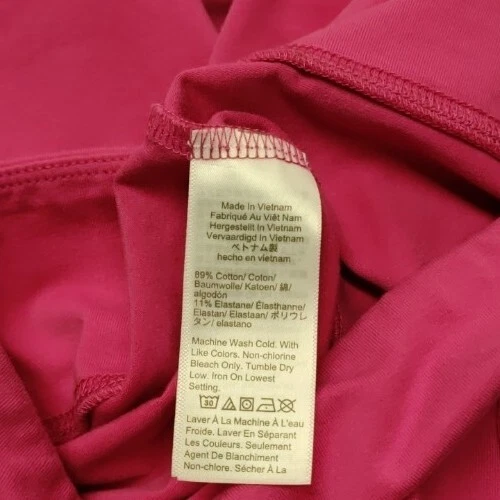 • J Crew Everyday Leggings Cropped Size Medium Pink Style AJ702 Cotton Blend - Image 4 of 4